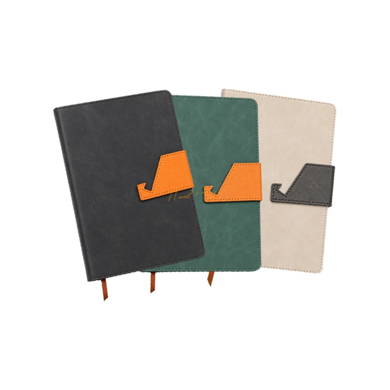 Colour-Block Executive Diary with Geometric Closure Tab