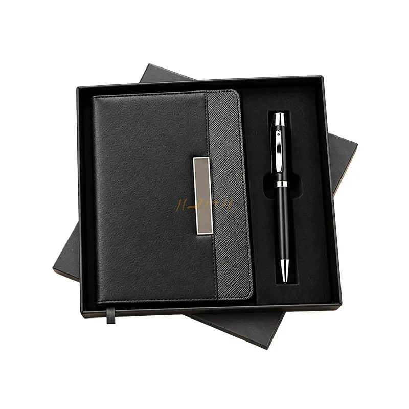 Classic Black A5 Notebook & Metal Pen Corporate Gift Set