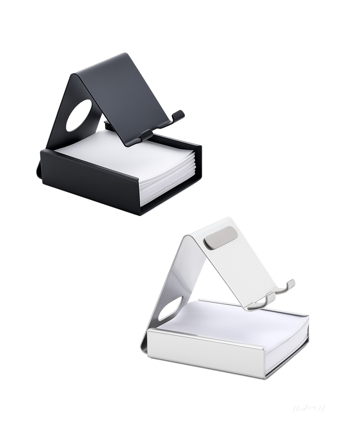 Metal Mobile Stand with Memo Holder & Custom Logo Branding