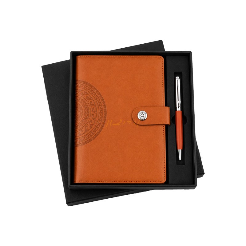 Button 2-in-1 Premium Corporate Gift Set – Executive Diary & Pen