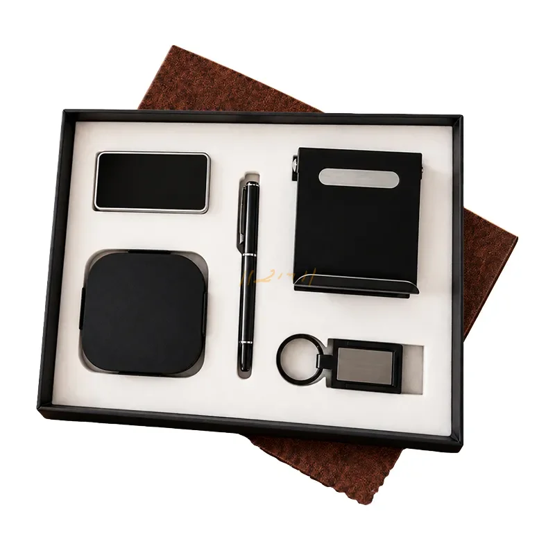 Corporate Desk Gift Set with Roller Pen & Mobile Stand