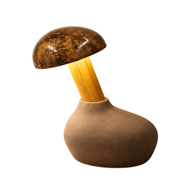 Terra Glow Handcrafted Coconut Shell Table Lamp