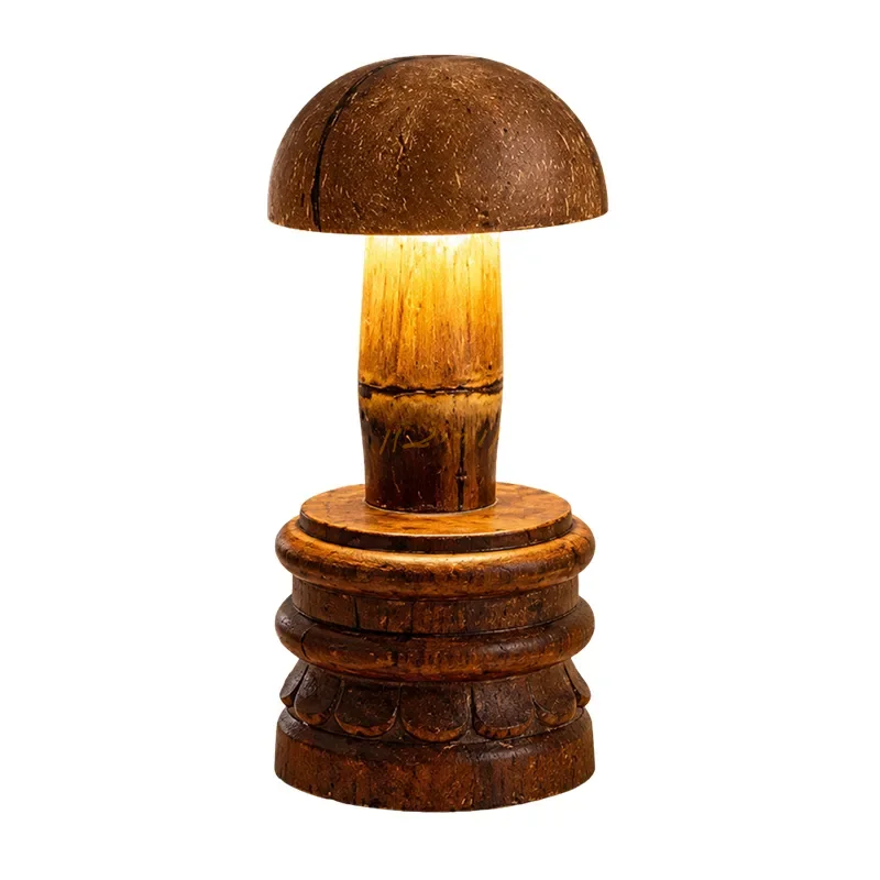 Timeless Grove Artisan Coconut Shell Table Lamp