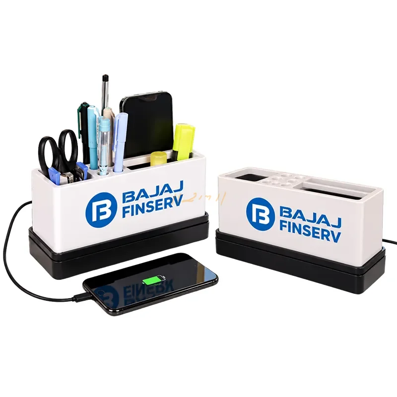 Executive Desk Organizer with Mobile Charging Stand