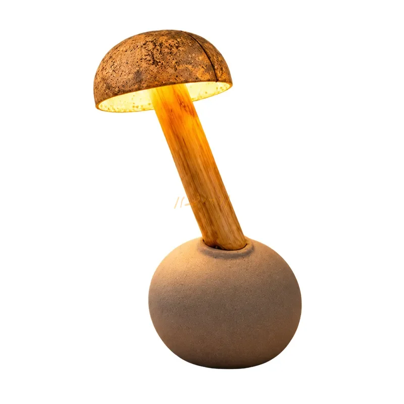 Celestial Balance Orb Coconut Shell Table Lamp