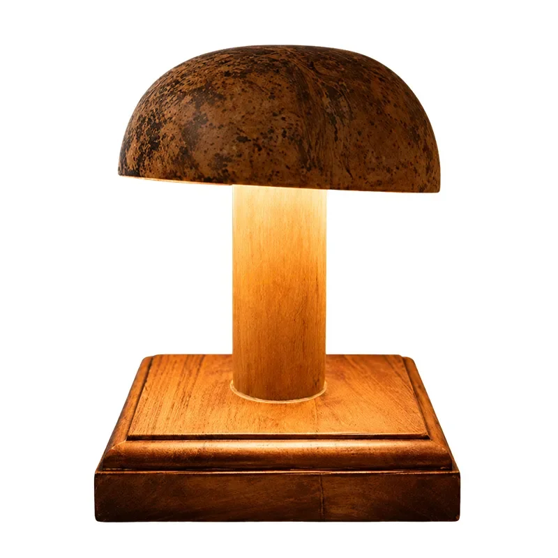 PureForm Minimalist Coconut Shell Table Lamp