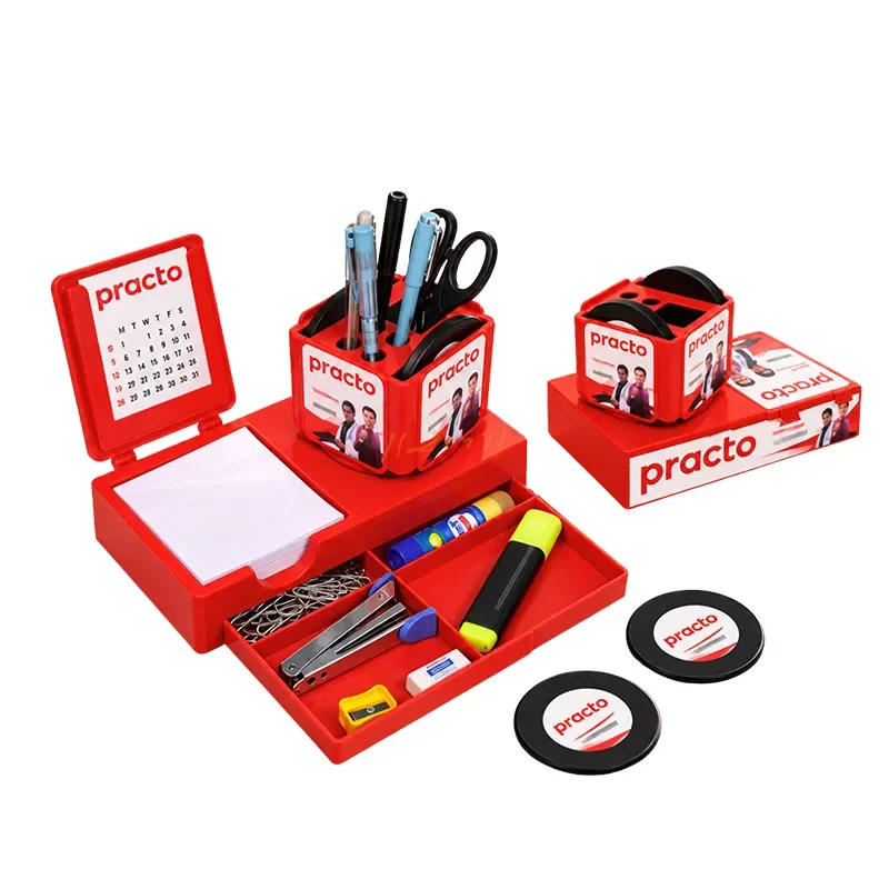 RevolveDesk Command  – Calendar Organizer, Memo Pad, Drawer & Six-Coaster Set