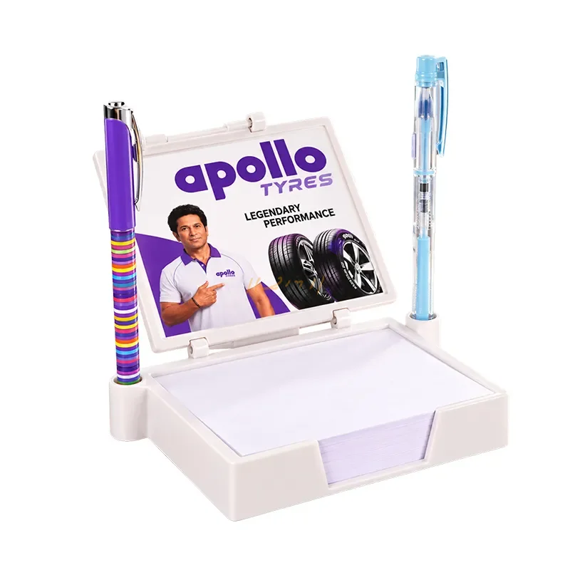 BrandNote Executive – 150-Page Chit Pad with Integrated Pen Holder