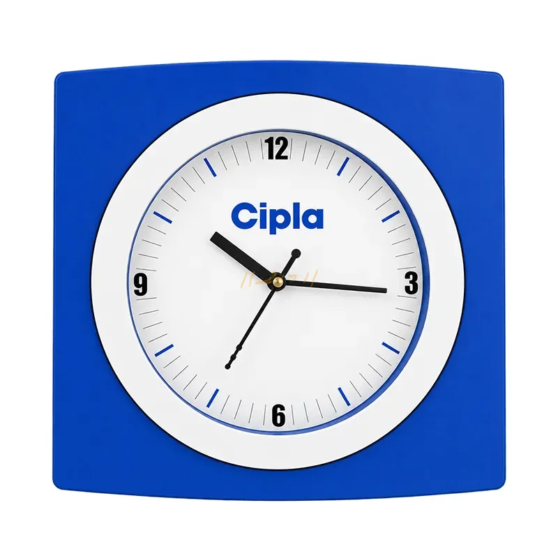 Blue Horizon Promotional Wall Clock – Bold Custom Corporate Branding Edition