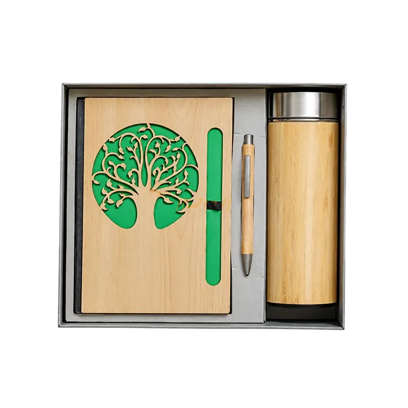 Eco-Friendly Bamboo-Finish Gift Set
