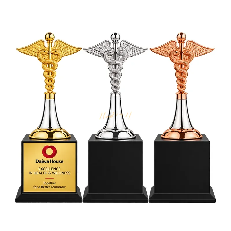 Healthcare Excellence Metal Trophy