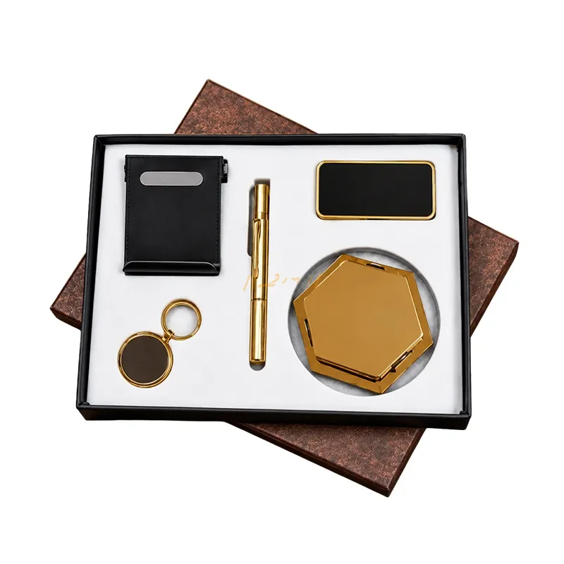 Premium Gold & Black 5-Piece Corporate Gift Set