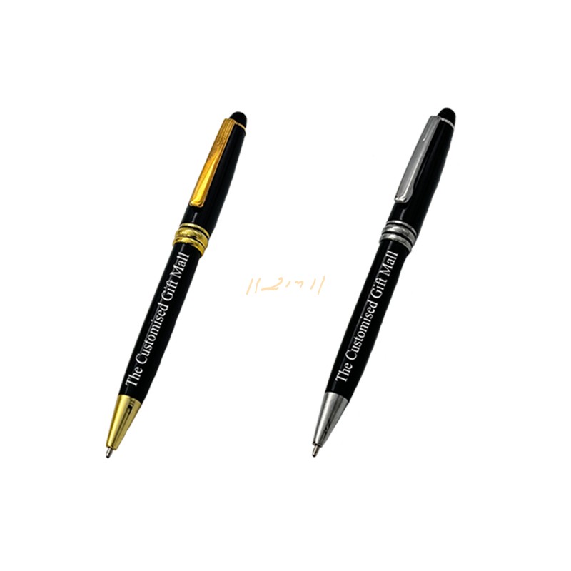 Black Metal Executive Pen – Custom Engraving Corporate Gift