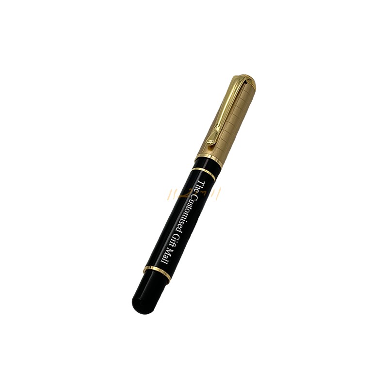 Premium Black & Gold Metal Pen – Luxury Personalized Executive Gift