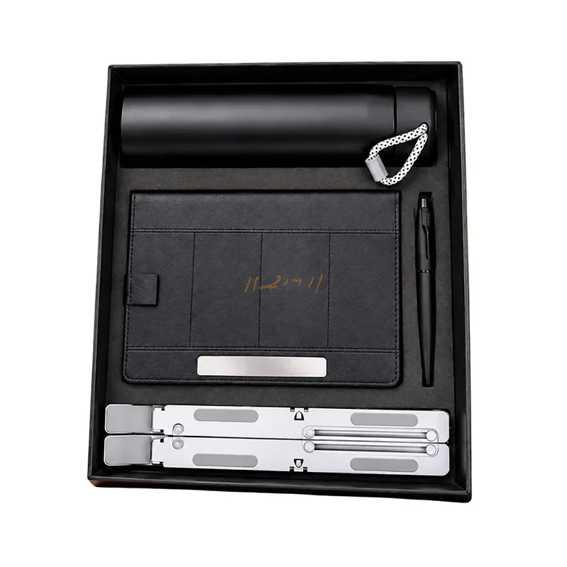 Corporate Gift Set with Vacuum Bottle & Laptop Stand