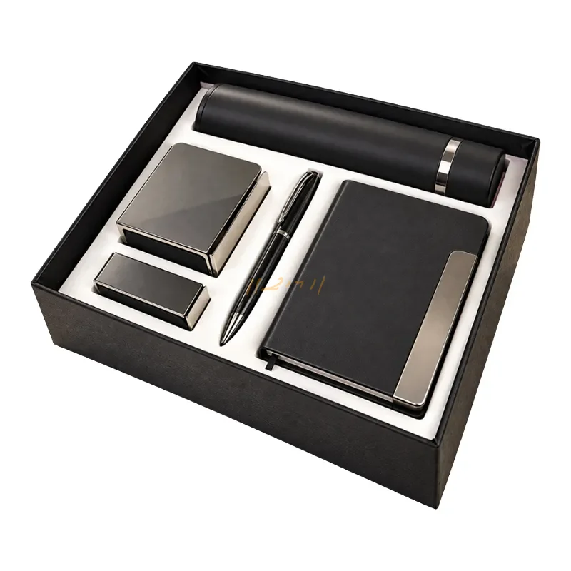 Executive Corporate Gift Set with Notebook & Bottle