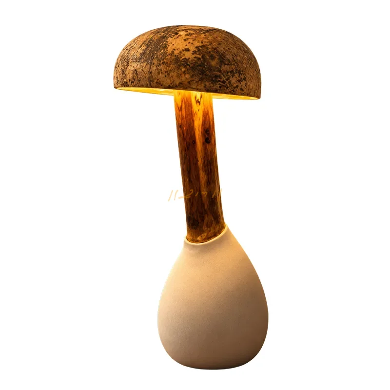 Solara Vase Artisan Coconut Shell Table Lamp
