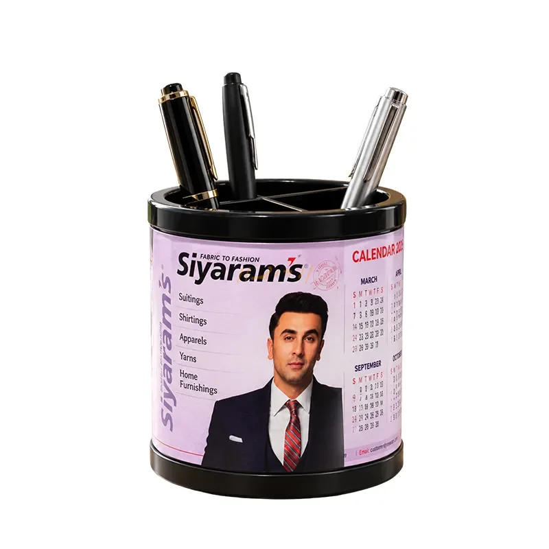 One-Year Rotating Calendar with Pen Stand