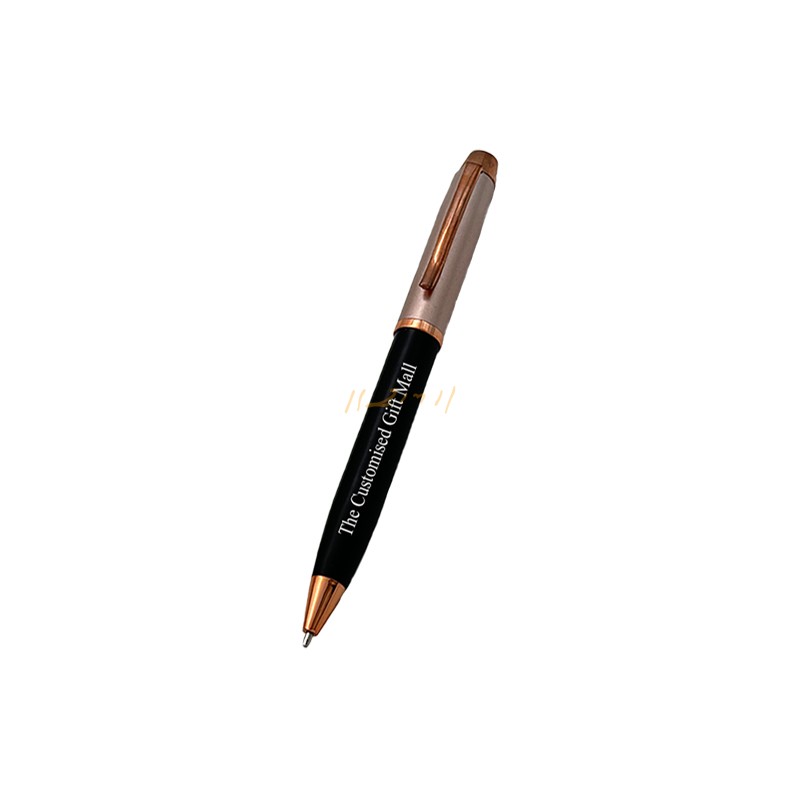 Sovereign Black & Rose Gold Metal Pen