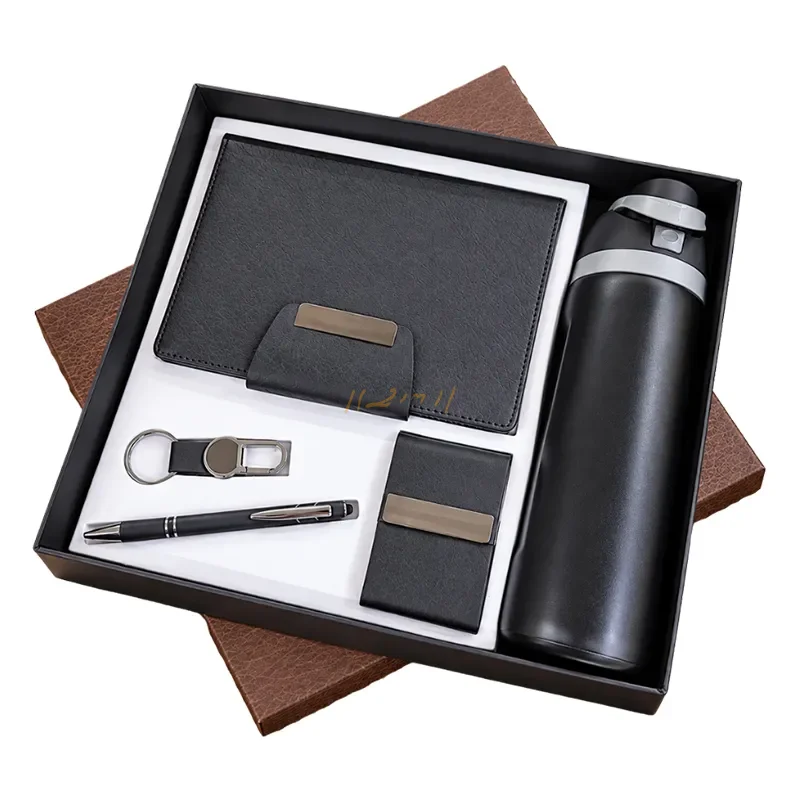 Corporate Gift Set with A5 Notebook & Sipper Bottle