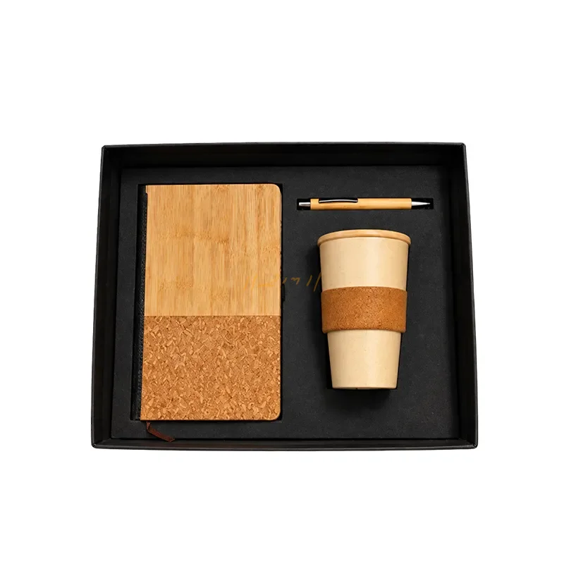 Bamboo, Cork and Wheat-Straw Corporate Gift Set