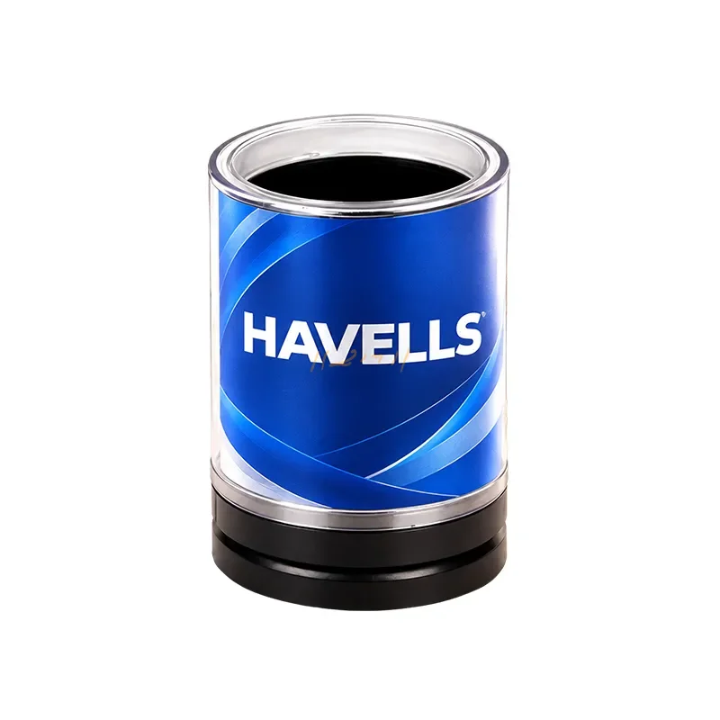 Cylinder – 360° Revolving Pen Stand with Full-Wrap Custom Branding