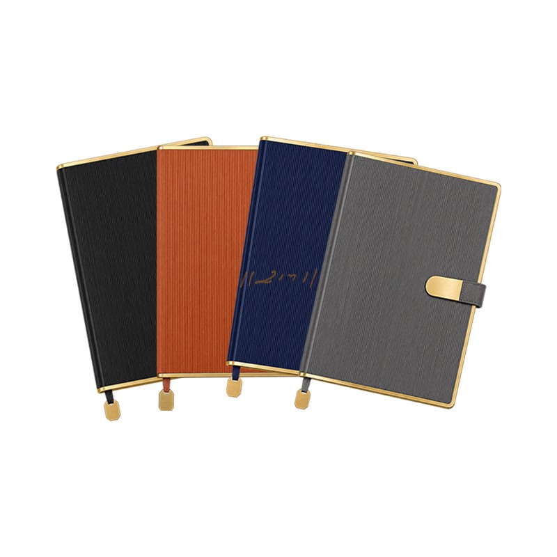 Textured Executive Diary with Gold-Tone Detailing