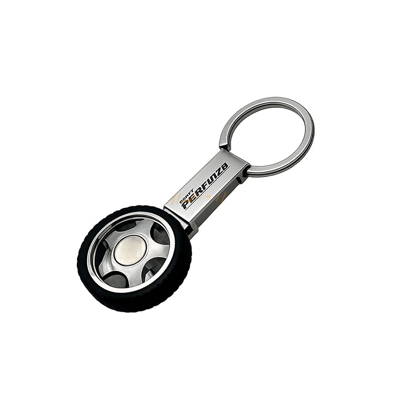 Premium Wheel-Design Metal Keychain