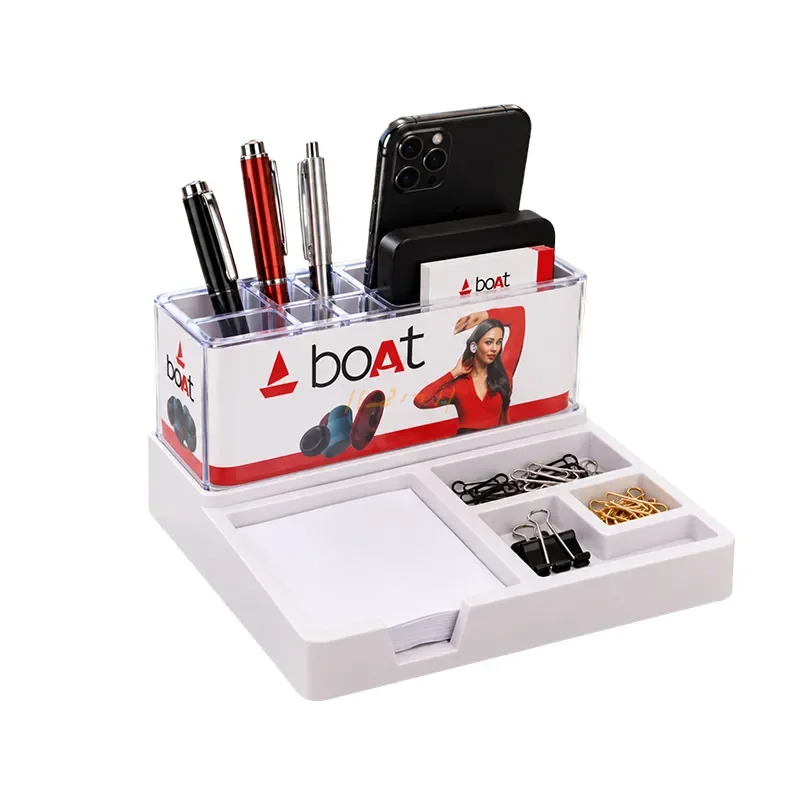 WorkMate 360™ – Executive Desk Organizer with 150-Page Chit Pad & Six-Coaster Set