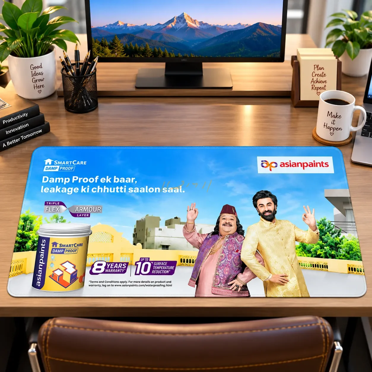 Imported 33 × 80 cm Custom Company Branding Stitched Desk Mat