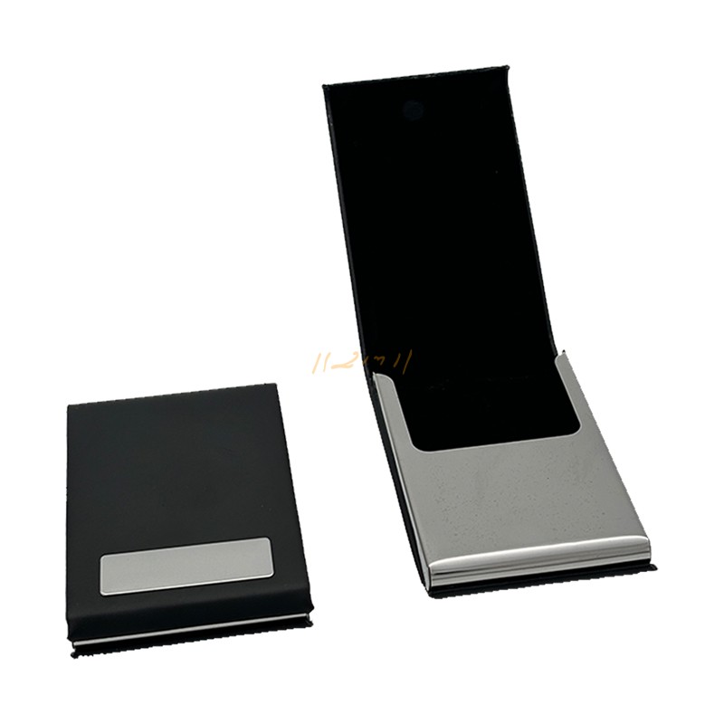 Executive Black & Silver Promotional Card Holder