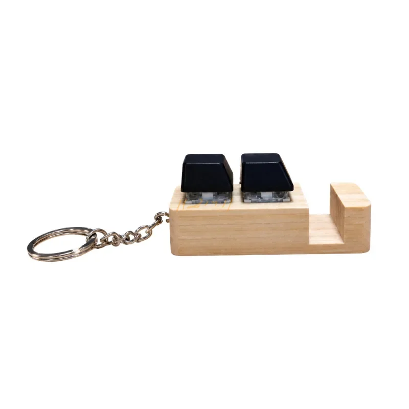Wooden Stress Buster with Mobile Stand and Keychain