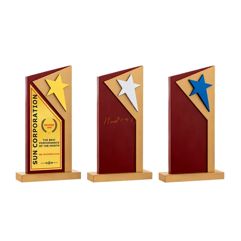Rising Star Wooden Corporate Performance Trophy