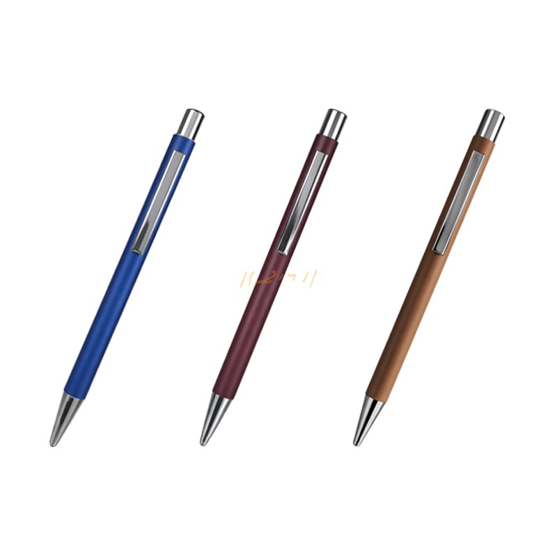 Minimalist Corporate Branding Pen - Slim Metal Ball Pen