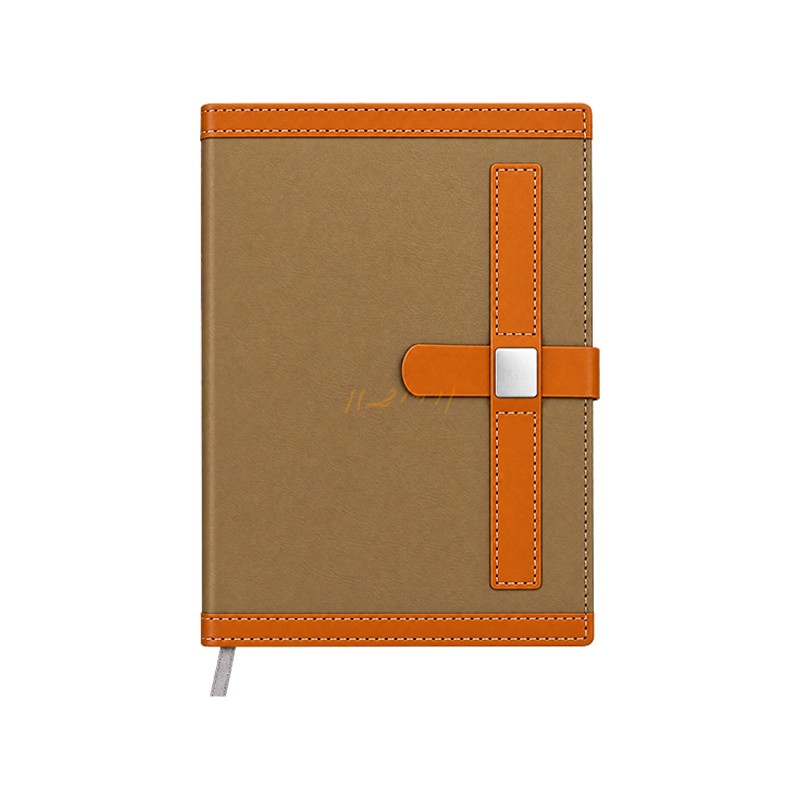 Cross-Strap Executive Diary with Custom Metal Logo Plate