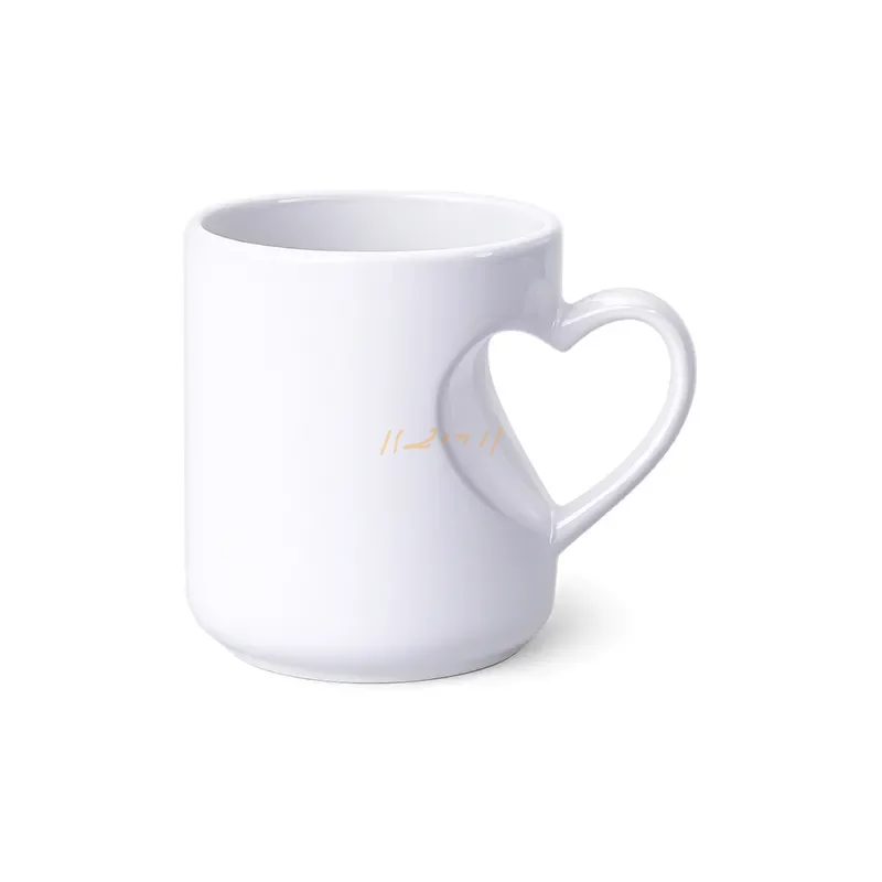 Inner Heart-Cut Sublimation Ceramic Mug