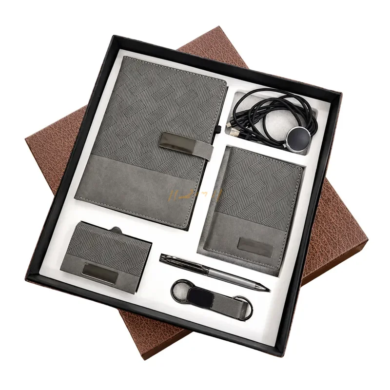 Executive Travel & Work Corporate Gift Set with Notebook and Passport Holder