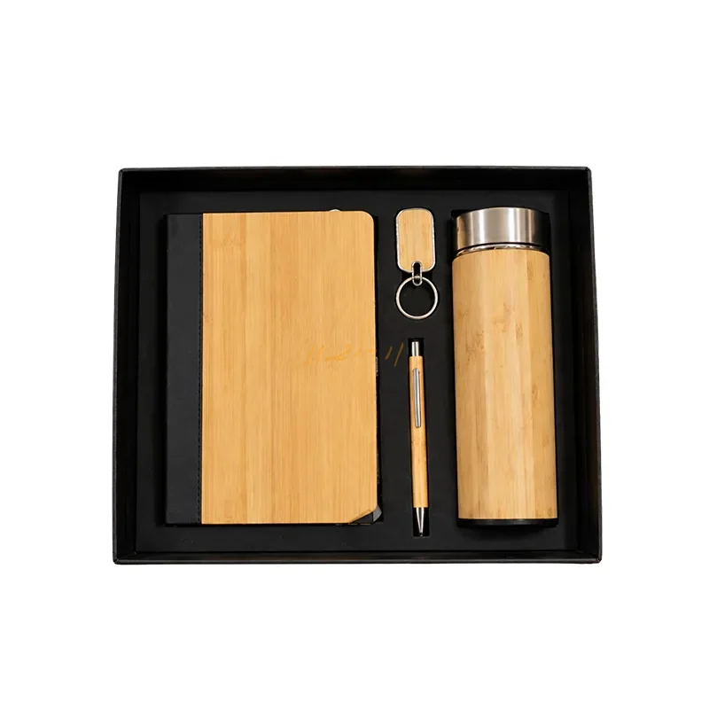 4-Piece Eco-Friendly Bamboo Corporate Gift Set