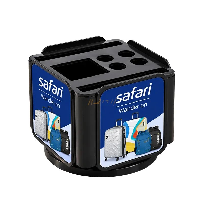 BrandCube 360° – Revolving Pen Stand with Visiting Card Holder