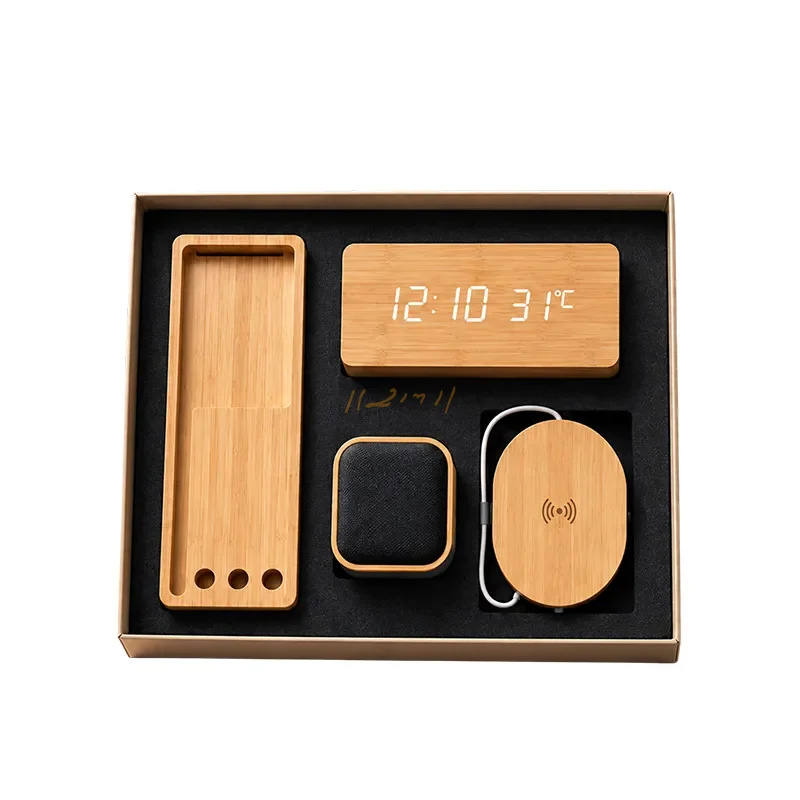 Premium 4-in-1 Bamboo Technology Gift Set
