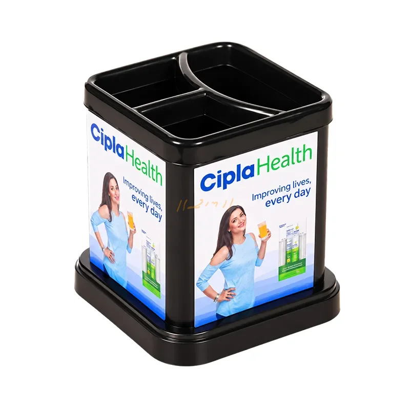 Custom Multi-Compartment Promotional Pen Stand