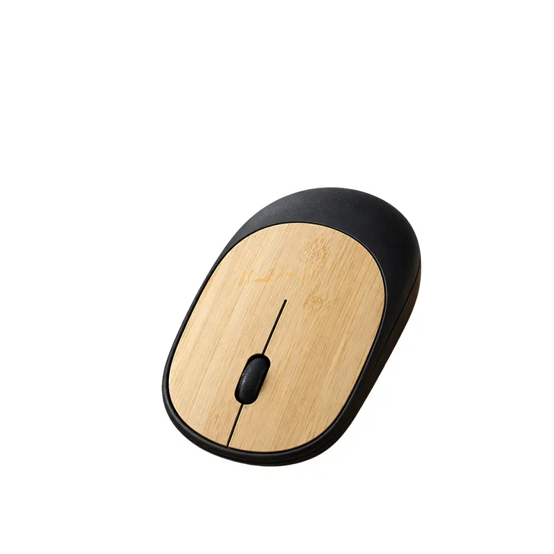 Bamboo Bluetooth Mouse with Custom Branding