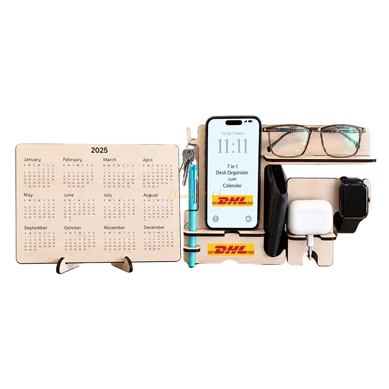 7-in-1 Desk Organizer with Year Calendar