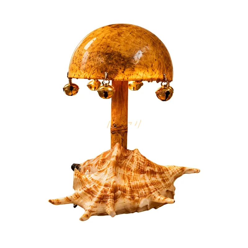 Coastal Chime Canopy Sea Shell Table Lamp