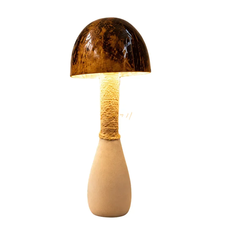 Terra Weave Coconut Shell & Jute Table Lamp