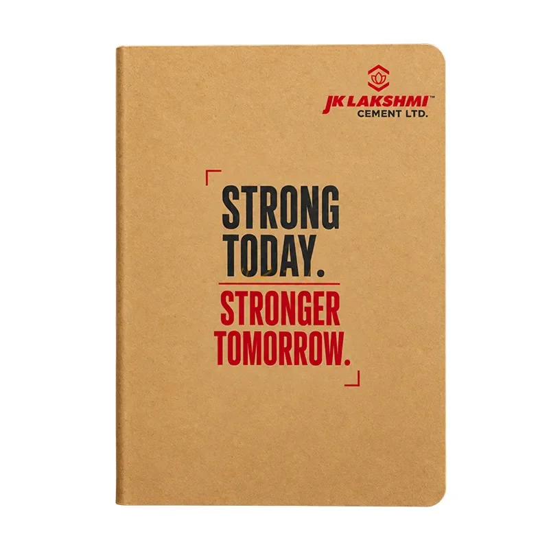 EarthMark A5 Kraft Cover Diary with Custom UV Printed Branding