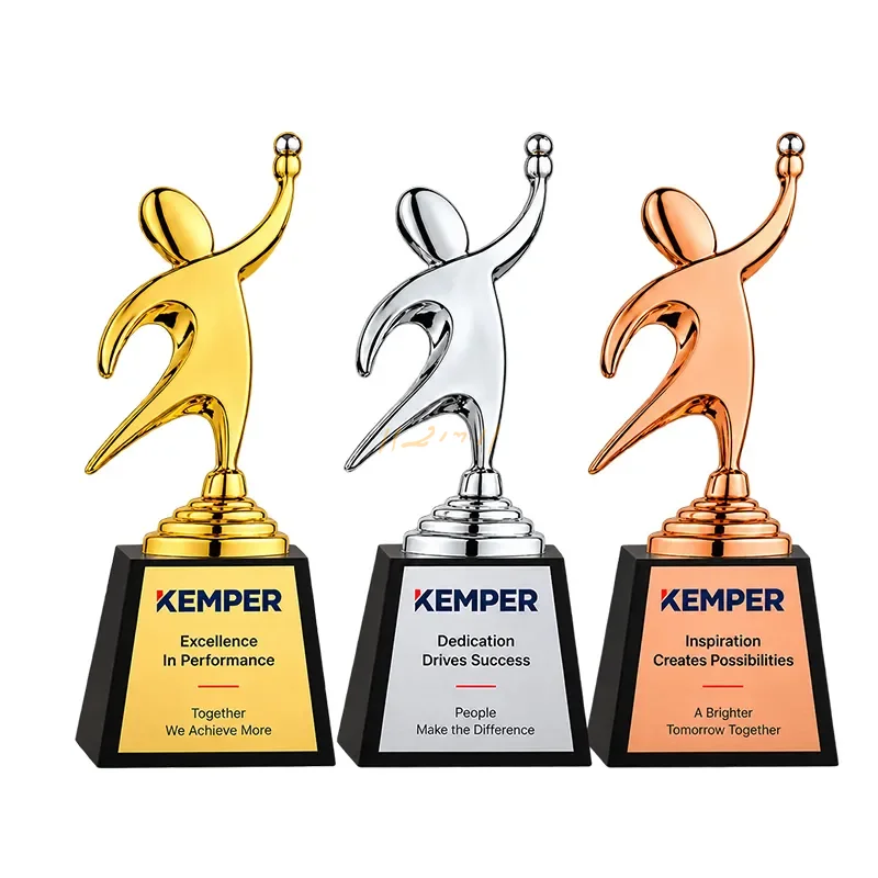 Triumph Figure Metal Corporate Trophy