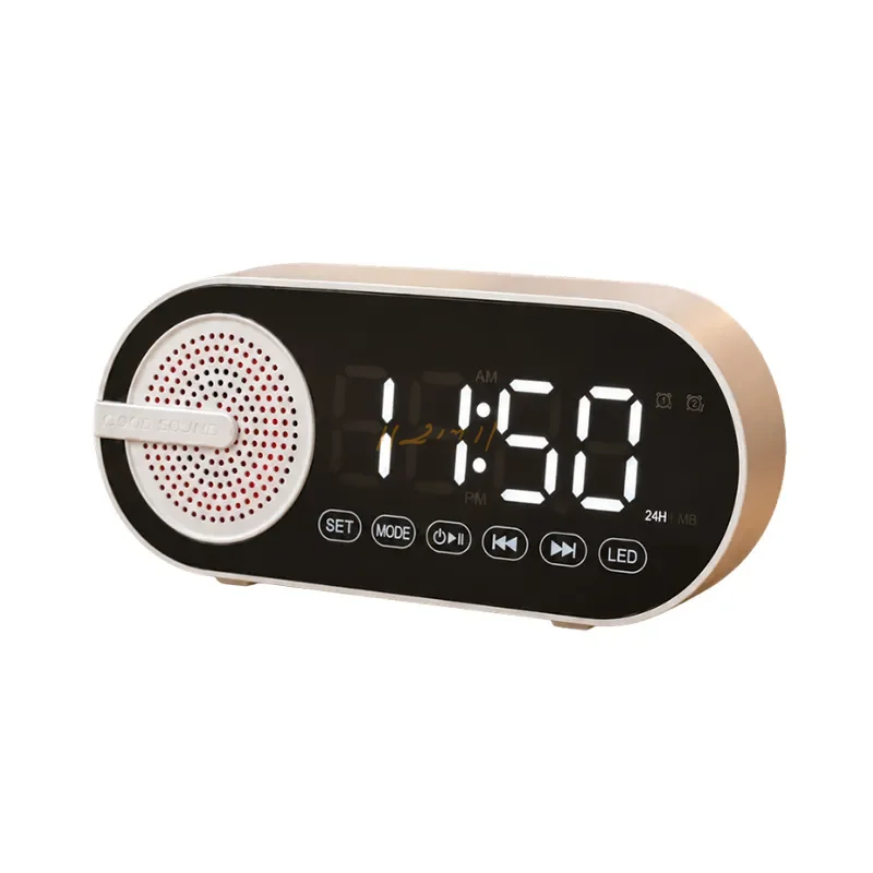 Mini 5W Speaker with FM Radio and LED Clock