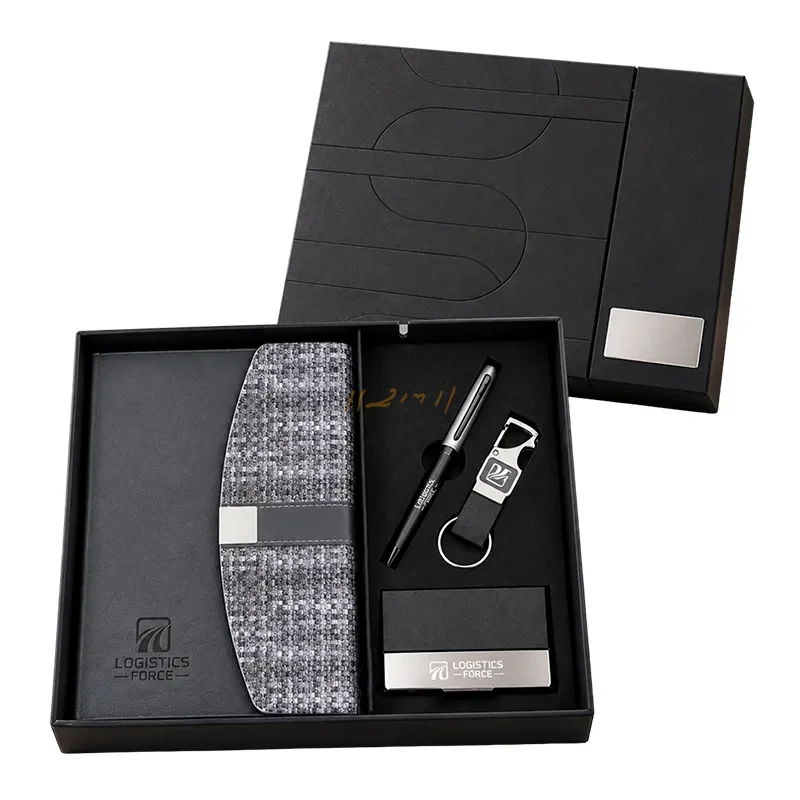 The Urban Weave Quartet – Notebook, Pen, Card Holder & Keychain Gift Set