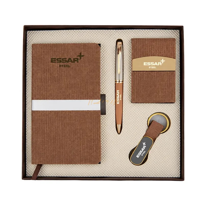 The Heritage Business Quartet – Notebook, Pen, Card Holder & Keychain Gift Set